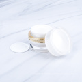 Luxury Empty In Stock Plastic Acrylic Cream Lotion Container Bottle Jar White Skin Care Jars